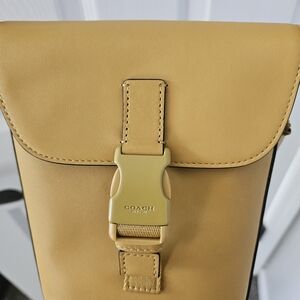 Coach Mustard Yellow Leather Crossbody Bag